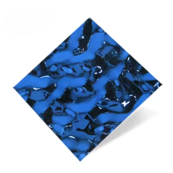 3D Embossed Mirror Stainless Steel Sheet Water Ripple