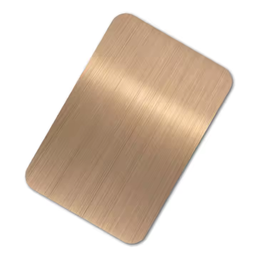 8K Rose Gold Mirror Hairline Rose Gold Stainless Steel Sheet