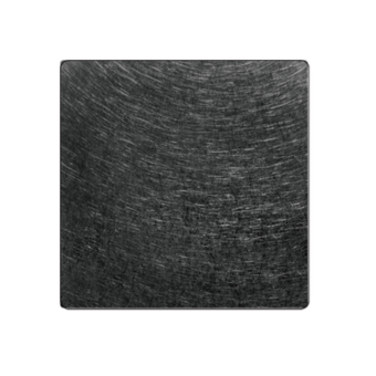 Black Random lines (vibration) Stainless Steel Panel