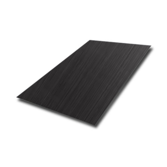 Black Hairline Stainless Steel Panel