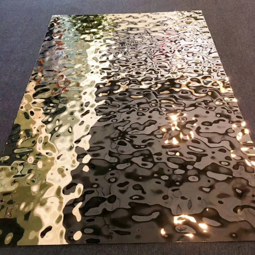 C002 Water Ripple Rose Gold Stainless Steel Sheet