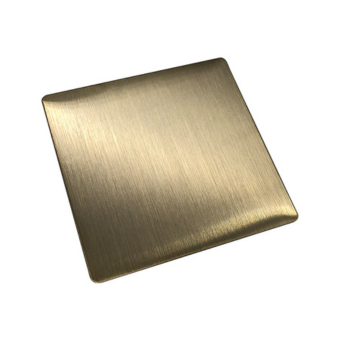 Champagne Gold Hairline Stainless Steel Sheet