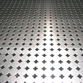 Cross hole stainless steel sheet