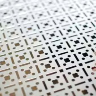 Decorative hole stainless steel sheet