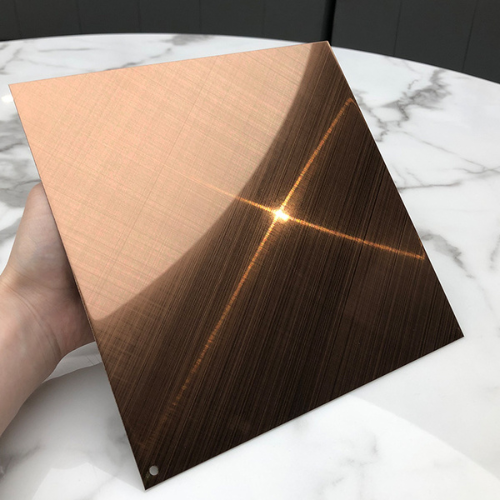 Double-Sided Rose Gold Stainless Steel Sheet