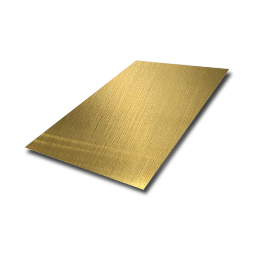Hairline Finished Gold Stainless Steel Sheet