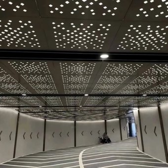 Laser Cutting Perforated Stainless Steel Ceiling Panels