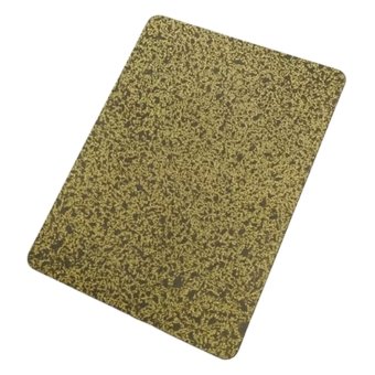 Metal Panel Antique Finished Art Gold Stainless Steel Plate