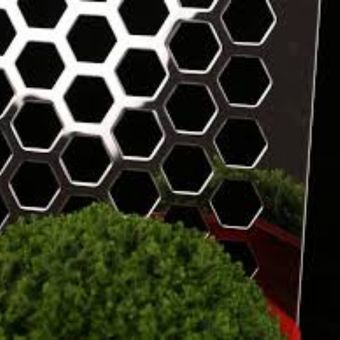 Mirror stainless steel perforated sheet