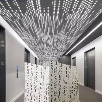 Modern Style Art Perforated Stainless Steel Ceiling