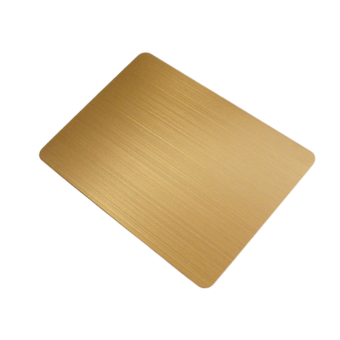 PVD Coating Gold Straight Hairline Stainless Steel Sheet