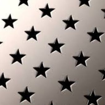 Pentagram hole stainless steel sheet