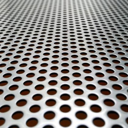 Small Hole Perforated Stainless Steel Speaker Grille with Galvanized Finish