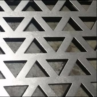 Triangle hole stainless steel sheet