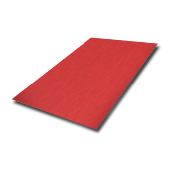Wine Red Linen Finish Stainless Steel