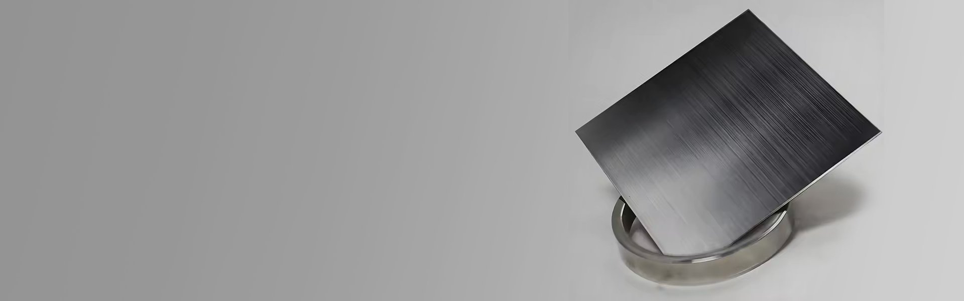 black brushed stainless steel