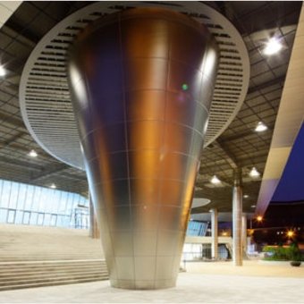 Brass Matte Stainless Steel Column Cover