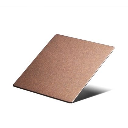 Bronze Brushed Stainless Steel Sheet