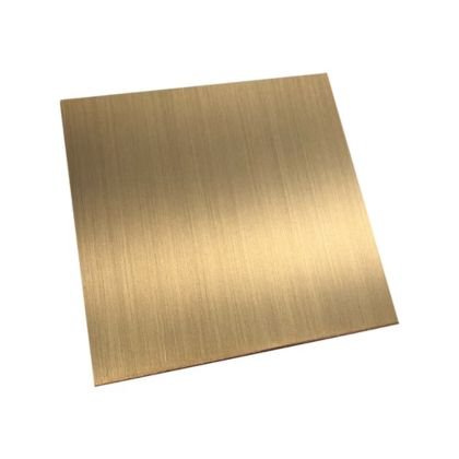 Champagne Gold Brushed Stainless Steel Sheet