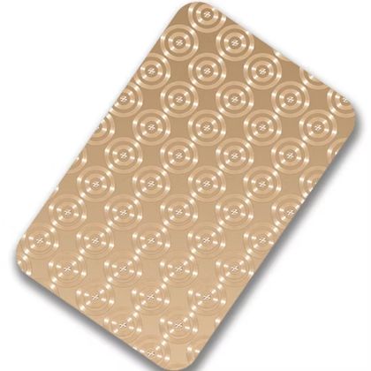 Champagne Swirl Finish Stainless Steel