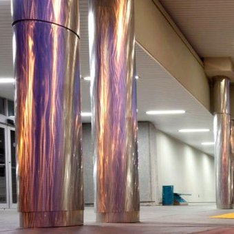 Color Finish Stainless Steel Column Cover