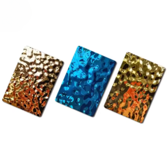 Colorful Electrolytic Coating 304 Hammered Stainless Steel Sheet