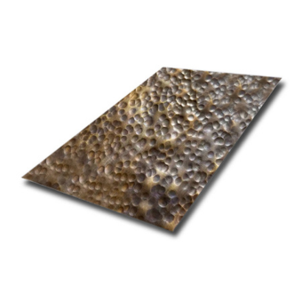 Copper Color​ Hammered Stainless Steel Sheet