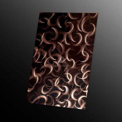 Copper Swirl Finish Stainless Steel