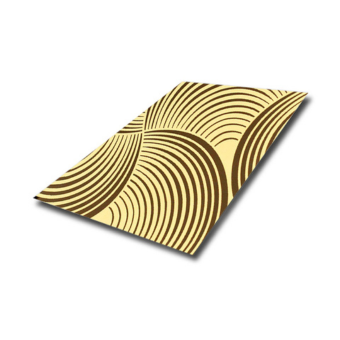 Decorative 0.25 to 3mm Etched Sheet Stainless Steel