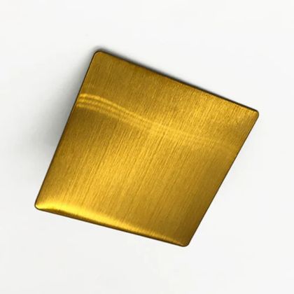 Gold Brushed Stainless Steel Sheet