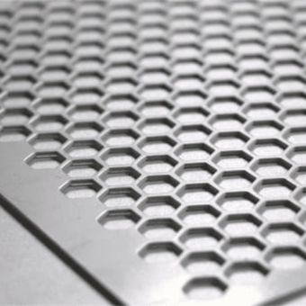 Hexagonal Hole Stainless Steel Perforated Sheet