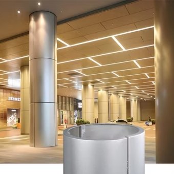 Interior Round Stainless Steel Column Cover