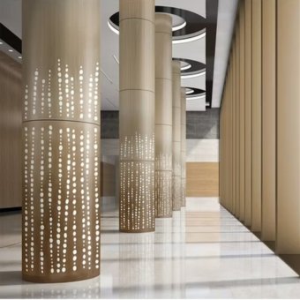 Laser Carving Stainless Steel Column Cover