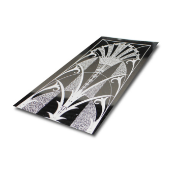 Mirror Etched Stainless Steel Elevator Door Sheet