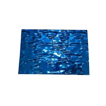 PVD Mirror Water Wave Stainless Steel Ripple Sheet