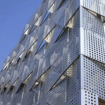 Perforated Stainless Steel Cladding Curtain Wall