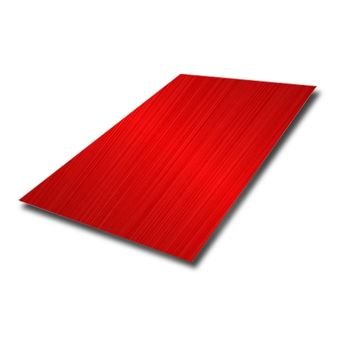 Red Color Brush Stainless Laminated Steel Plate (1)
