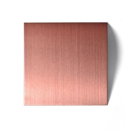 Rose Gold Brushed Stainless Steel Sheet