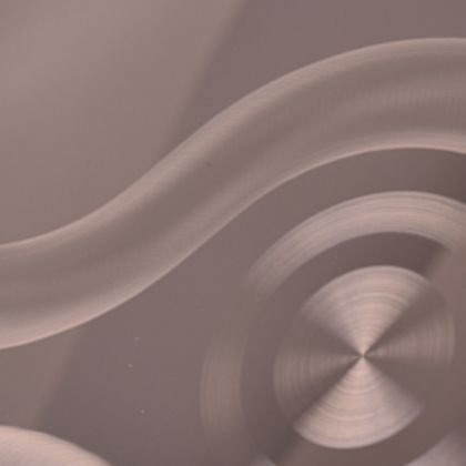 Rose-Gold Swirl Finish Stainless Steel