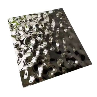 Silver Water Ripple Stainless Steel Restaurant Ceiling Sheet