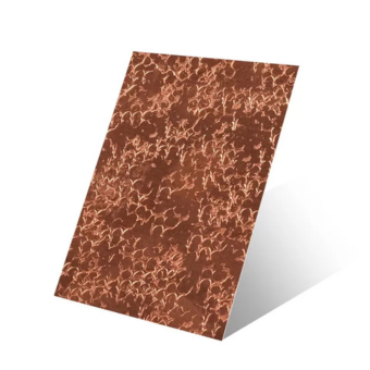 Stainless Steel Sheet Hammered Copper Finish