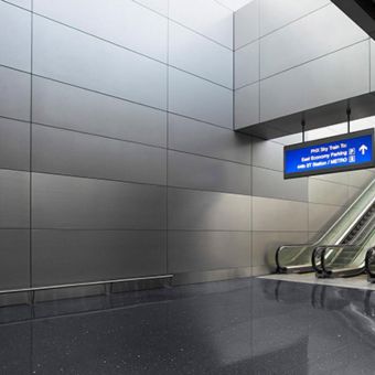 Stainless steel interior and exterior cladding