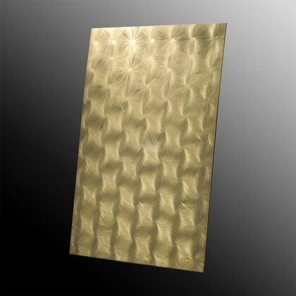 Ti-Gold Swirl Finish Stainless Steel