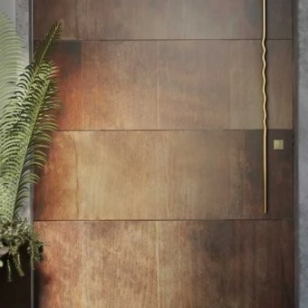 Antique Dull Finish Brass Stainless Steel Facade