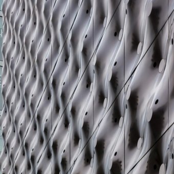 Stamping Modern 3D Design Stainless Steel Facade