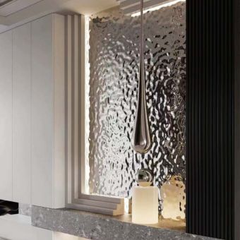 Water Ripple Stainless Steel Sheet for Wall Panels