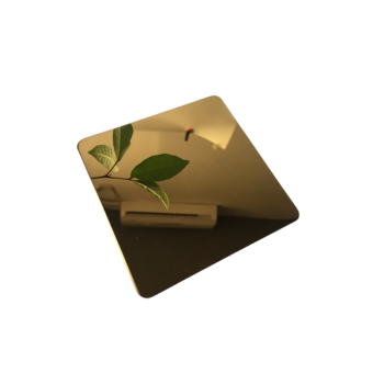 Bright Mirror Polished Champagne Stainless Steel Sheet