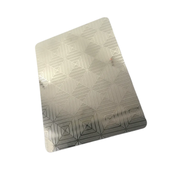 3D Hammered Stamping Champagne Stainless Steel Sheet
